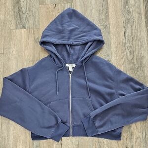 Refuge Light Blue Half Jacket Full-Zip Athletic Hoodie